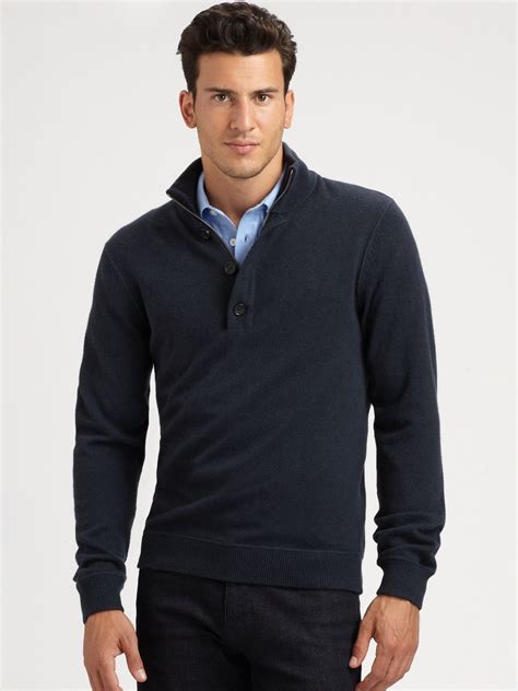 michael kors mens half zip sweater|Michael Kors crewneck sweaters.